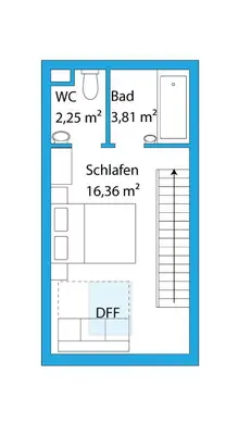 Grundriss der Unterkunft Bergschlössl - Massionettwohnung 22