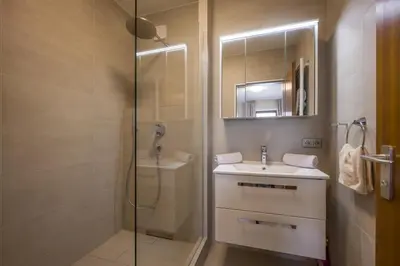 Ein Badezimmer in der Unterkunft Bergschlössl - Eckwohnung 24