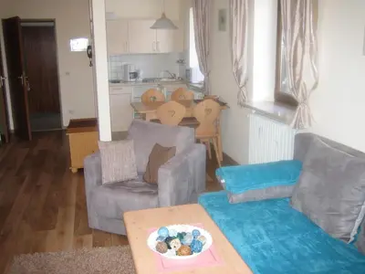 Ein Sitzbereich in der Unterkunft Bergschlössl - Eckwohnung 24