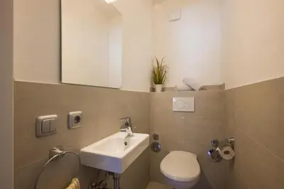 Ein Badezimmer in der Unterkunft Bergschlössl - Eckwohnung 24