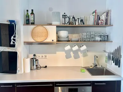 Küche/Küchenzeile in der Unterkunft Loft mit Dachterrasse