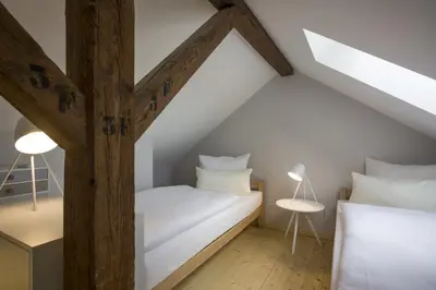 Ein Bett oder Betten in einem Zimmer der Unterkunft Villa Kaiser