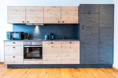 Küche/Küchenzeile in der Unterkunft Gapartments