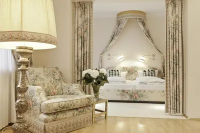 Ein Bett oder Betten in einem Zimmer der Unterkunft Villa Adolphine