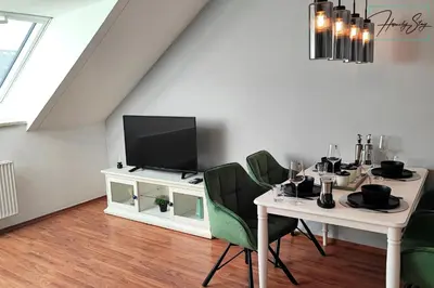 TV/Unterhaltungsangebot in der Unterkunft HOMELY STAY Serenity Greens - Stylisch Studio-Apartment with kitchen - 15 min from Central Station-pet friendly