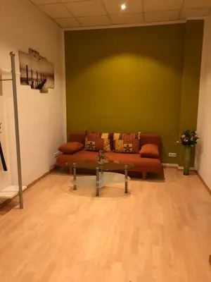 Ein Sitzbereich in der Unterkunft Munich Apartment Harras (Souterrain)
