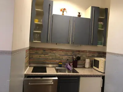 Küche/Küchenzeile in der Unterkunft Munich Apartment Harras (Souterrain)