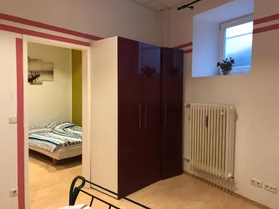 Ein Bett oder Betten in einem Zimmer der Unterkunft Munich Apartment Harras (Souterrain)