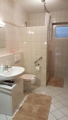 Ein Badezimmer in der Unterkunft Ferienwohnung Christensen