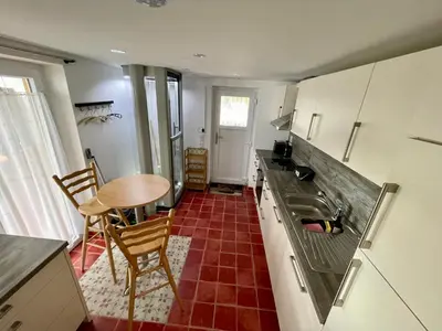 Küche/Küchenzeile in der Unterkunft Fünf Seen Apartments