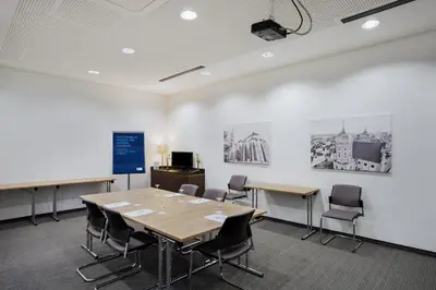 Der Geschäftsbereich oder Konferenzraum in der Unterkunft Holiday Inn Express Augsburg by IHG