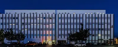 Das Gebäude in dem sich das Hotel befindet
