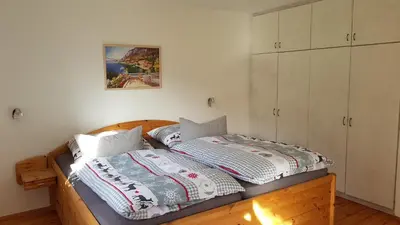 Ein Bett oder Betten in einem Zimmer der Unterkunft Am alten Skihang