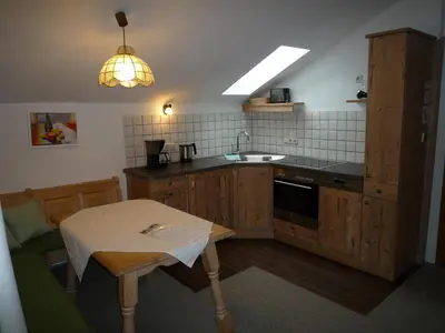 Küche/Küchenzeile in der Unterkunft Gästehaus Johanna