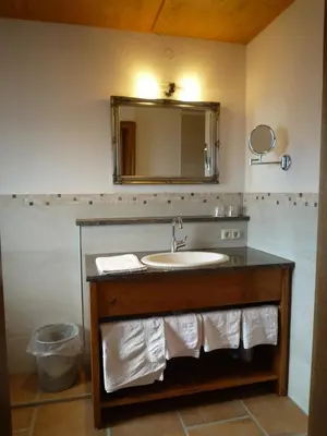Ein Badezimmer in der Unterkunft Gästehaus Johanna