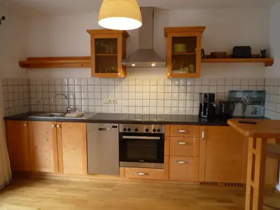 Küche/Küchenzeile in der Unterkunft Gästehaus Johanna