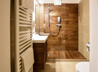Ein Badezimmer in der Unterkunft Seehotel zur Post