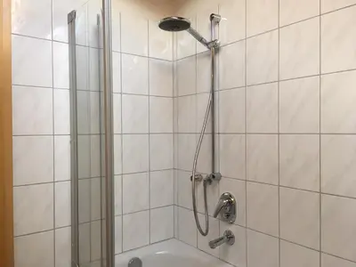 Ein Badezimmer in der Unterkunft ALPENFREUND