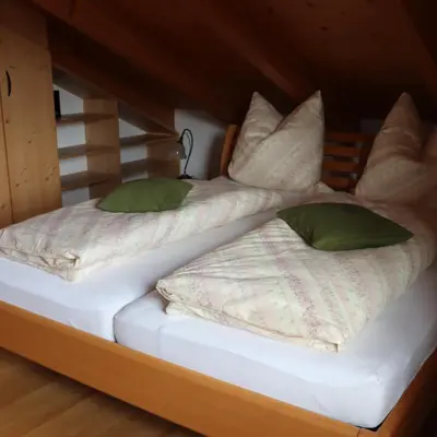 Ein Bett oder Betten in einem Zimmer der Unterkunft FeWo Bader
