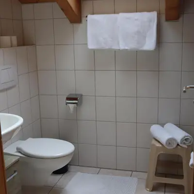 Ein Badezimmer in der Unterkunft FeWo Bader
