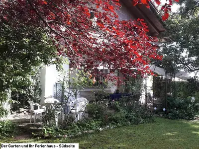 Ein Garten an der Unterkunft Ferienhaus Graziadei