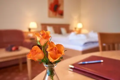 Ein Bett oder Betten in einem Zimmer der Unterkunft Apparthotel Minerva Diana Octavia