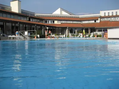 Der Swimmingpool an oder in der Nähe von Apparthotel Minerva Diana Octavia