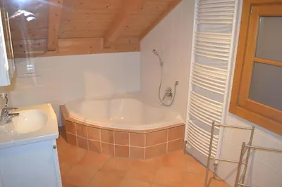 Ein Badezimmer in der Unterkunft Chalet Königsstand