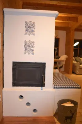 Ein Sitzbereich in der Unterkunft Chalet Königsstand