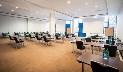 Der Geschäftsbereich oder Konferenzraum in der Unterkunft The Rilano Munich, Trademark Collection by Wyndham