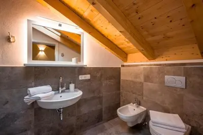 Ein Badezimmer in der Unterkunft Ferienwohnung Hofmann