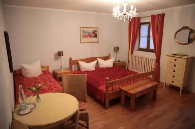 Ein Bett oder Betten in einem Zimmer der Unterkunft Seewirt Ecking