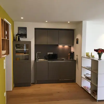 Küche/Küchenzeile in der Unterkunft Bergblick Riedlern - Ferienwohnung
