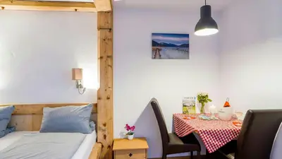 Ein Bett oder Betten in einem Zimmer der Unterkunft Landgasthof zum Papyrer - Erholung im Urlaubsgebiet