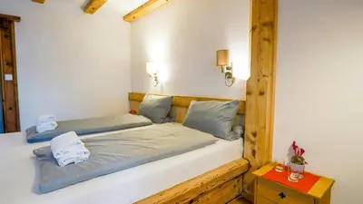 Ein Bett oder Betten in einem Zimmer der Unterkunft Landgasthof zum Papyrer - Erholung im Urlaubsgebiet