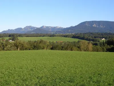 Naturlandschaft in der Nähe des Bauernhofs