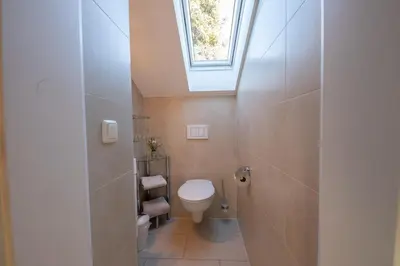 Ein Badezimmer in der Unterkunft Bergzeit