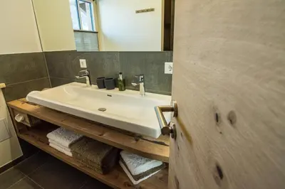 Ein Badezimmer in der Unterkunft AusZeit