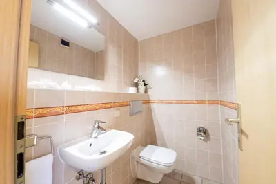 Ein Badezimmer in der Unterkunft Alpen Chalet
