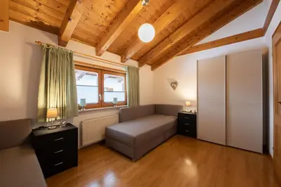 Ein Sitzbereich in der Unterkunft Alpen Chalet