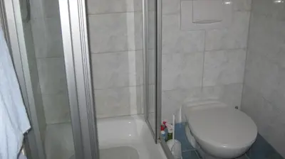Ein Badezimmer in der Unterkunft Landhaus Wiesenhof