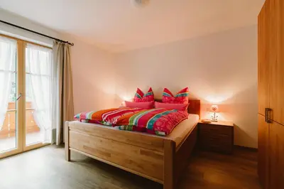 Ein Bett oder Betten in einem Zimmer der Unterkunft Haus am Kramer