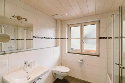 Ein Badezimmer in der Unterkunft Haus am Kramer