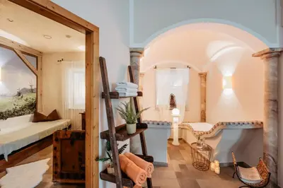 Ein Badezimmer in der Unterkunft Stadler-Hof