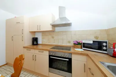Küche/Küchenzeile in der Unterkunft Gästehaus Koyerbauer Boardinghouse
