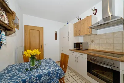 Küche/Küchenzeile in der Unterkunft Gästehaus Koyerbauer Boardinghouse
