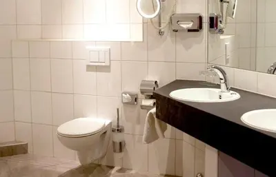 Ein Badezimmer in der Unterkunft Gasthof zur Post Oberwirt