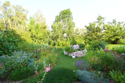 Ein Garten an der Unterkunft Ferienwohnung Maag