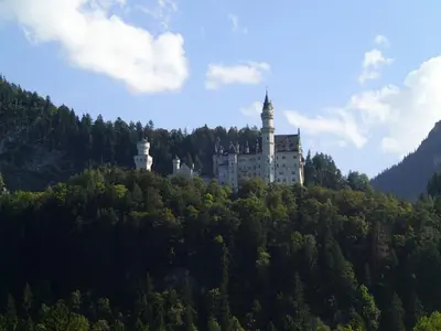 Ein allgemeiner Bergblick oder ein Berglick von der Ferienwohnung aus