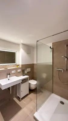 Ein Badezimmer in der Unterkunft Bad Tölz Mittendrin